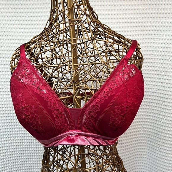 Auden Lightly Padded Bralette with Velveteen at Ribcage. Size XXL. EUC. - Picture 1 of 6